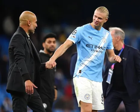 Erling Haaland Joins Elite UCL 50-Goal Club, Hailed by Pep as Ronaldo and Lionel Messi's Equal